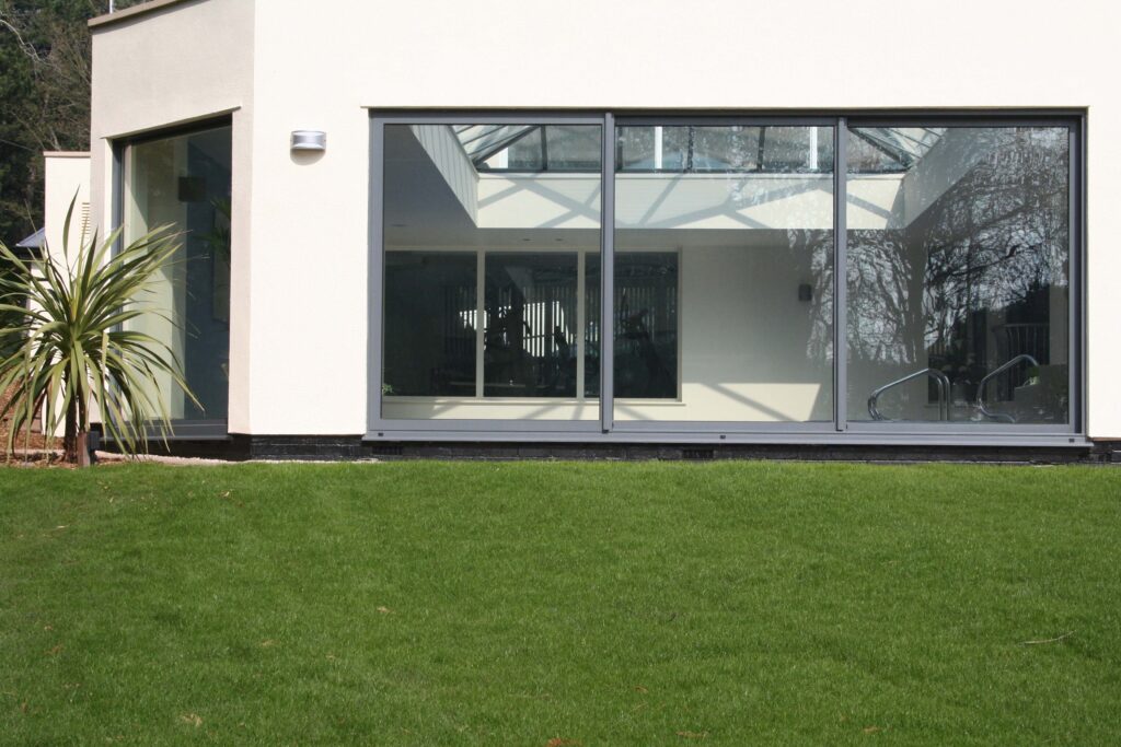 the rear of an house extension - Cheshire architects